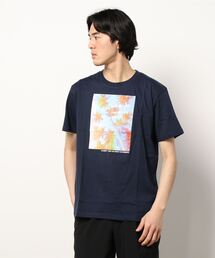 半袖イラストプリントTシャツ