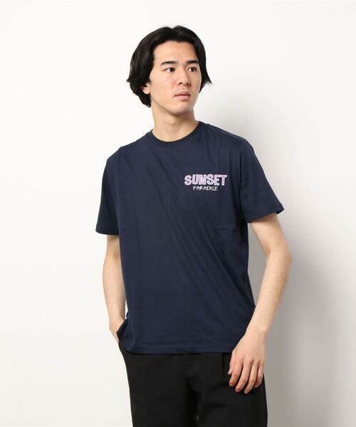 STYLEBLOCK(スタイルブロック)の「半袖イラストプリントTシャツ(Tシャツ/カットソー・メンズ・ホワイト/ブルー系その他/ホワイト系その他3/ホワイト系その他/パープル系その他2/パープル/サックスブルー/ベージュ/ホワイト系その他2/ブルー系その他2/パープル系その他/ホワイト系その他4/ブラック/ネイビー/ブラック系その他・L/LL/M)」の10枚目の写真