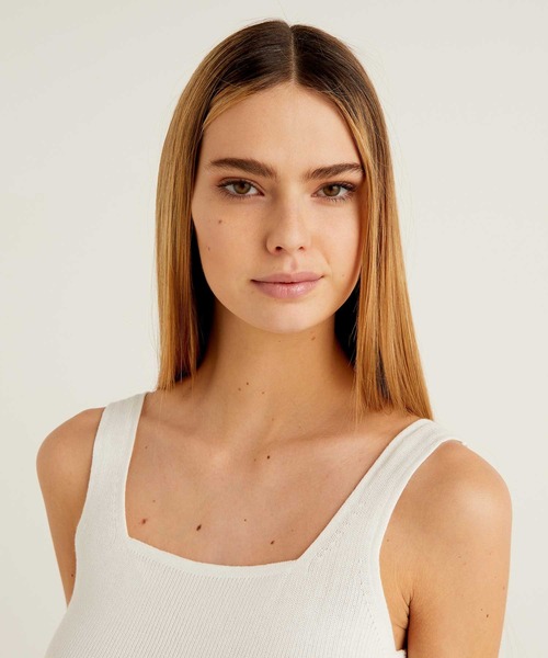 BENETTON (UNITED COLORS OF BENETTON)(ベネトンユナイテッドカラーズオブベネトン)の「タンクトップ(タンクトップ・レディース・ピンク/オフホワイト/グリーン・X-SMALL/MEDIUM/LARGE/SMALL)」の8枚目の写真