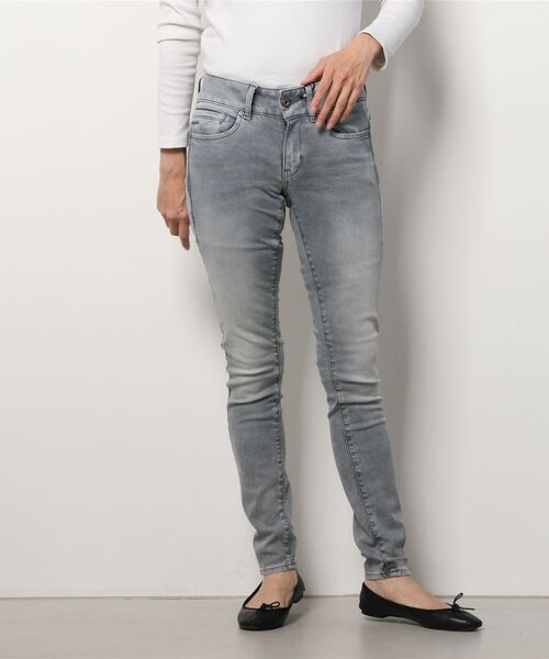 G-STAR(ジースター)の「MIDGE CODY MID SKINNY JEANS/ローライズスキニージーンズ/L32(デニムパンツ・レディース・グレー系その他・24inch/25inch/26inch/27inch/23inch)」の4枚目の写真