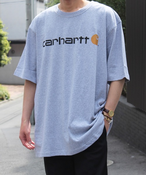 Carhartt(カーハート)の「【carhartt】カーハート PRINT LOGO ルーズフィット 半袖 Tシャツ K195(Tシャツ/カットソー・メンズ・チャコールグレー/グレー/ダークブルー/ブラック・M/L/XL/S)」の4枚目の写真