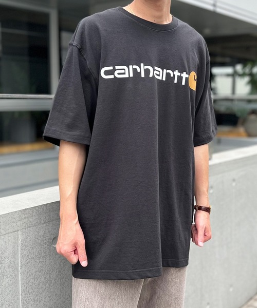 Carhartt(カーハート)の「【carhartt】カーハート PRINT LOGO ルーズフィット 半袖 Tシャツ K195(Tシャツ/カットソー・メンズ・チャコールグレー/グレー/ダークブルー/ブラック・M/L/XL/S)」の2枚目の写真