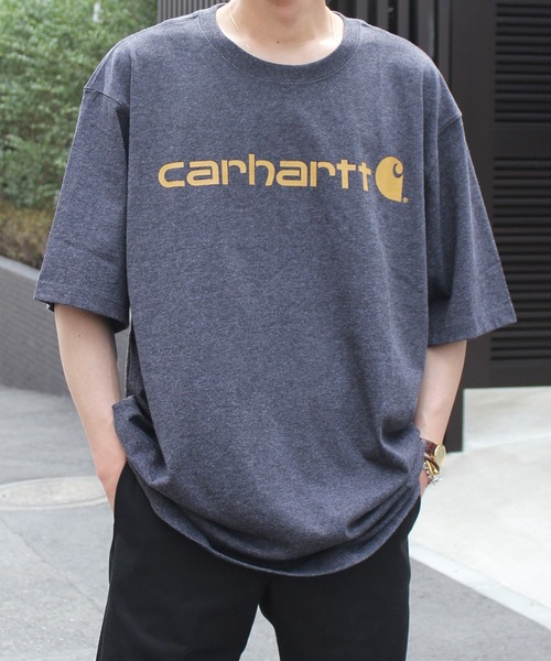 Carhartt(カーハート)の「【carhartt】カーハート PRINT LOGO ルーズフィット 半袖 Tシャツ K195(Tシャツ/カットソー・メンズ・チャコールグレー/グレー/ダークブルー/ブラック・M/L/XL/S)」の12枚目の写真