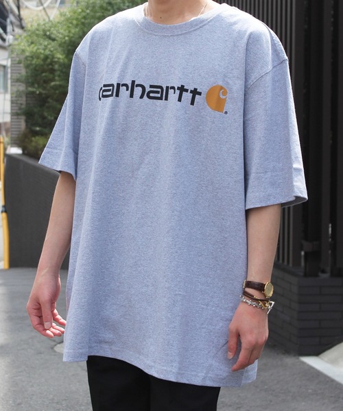 Carhartt(カーハート)の「【carhartt】カーハート PRINT LOGO ルーズフィット 半袖 Tシャツ K195(Tシャツ/カットソー・メンズ・チャコールグレー/グレー/ダークブルー/ブラック・M/L/XL/S)」の7枚目の写真
