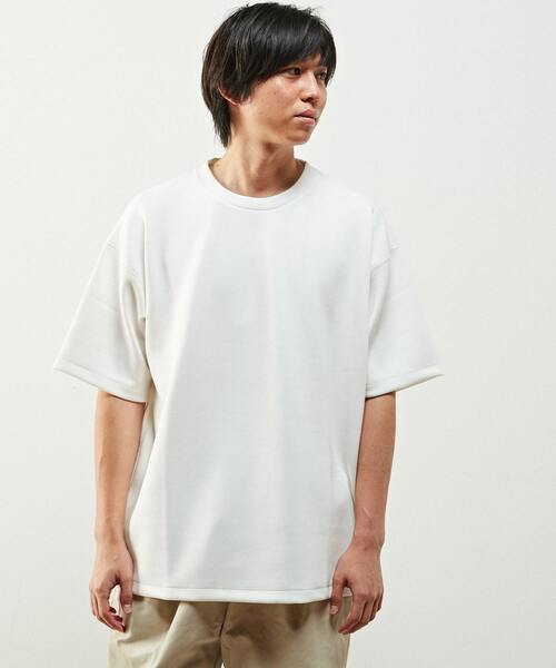 MASTER FRAME(マスターフレーム )の「MASTER FRAME ダンボールニットクルーネックTシャツ(Tシャツ/カットソー・メンズ・ホワイト/ベージュ/ブルー/ラベンダー・4/3)」の2枚目の写真