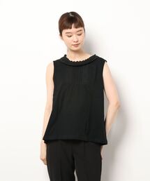 Samansa Mos2 | 襟レースノースリカットソー(Tシャツ/カットソー)