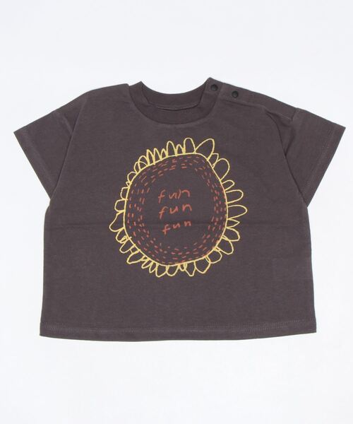 HOGAN RANCH WEAR（ホーガンランチウエア）の「イラストＴシャツ（kids/XS～LL）（Tシャツ/カットソー・キッズ・チャコール/ライトグレー/オフホワイト/グリーン/クリーム・XS/L/S/M/LL）」の4枚目の写真