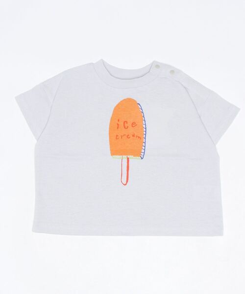 HOGAN RANCH WEAR（ホーガンランチウエア）の「イラストＴシャツ（kids/XS～LL）（Tシャツ/カットソー・キッズ・チャコール/ライトグレー/オフホワイト/グリーン/クリーム・XS/L/S/M/LL）」の3枚目の写真