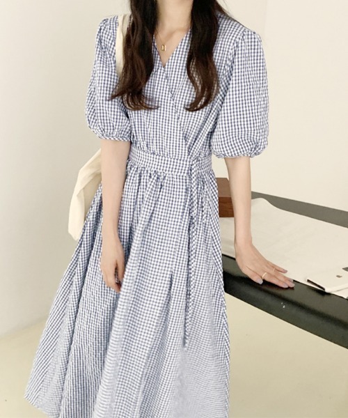 ABYS（アビス）の「ギンガムウエストマークカシュクールワンピース（ワンピース・レディース・チェック・FREE）」の7枚目の写真