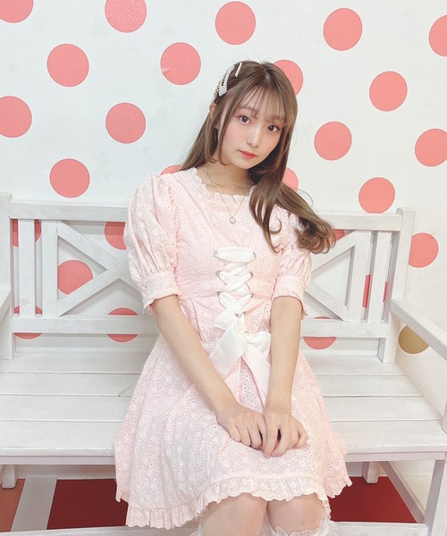 Swankiss（スワンキス）の「JF laceup coton O/P（ワンピース）」 - WEAR