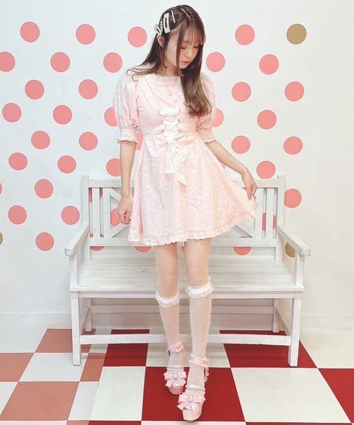 Swankiss（スワンキス）の「JF laceup coton O/P（ワンピース）」 - WEAR