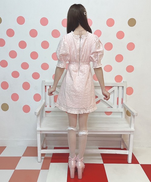 Swankiss(スワンキス)の「JF laceup coton O/P(ワンピース Swankiss(スワンキス)の「JF laceup coton O/P(ワンピース