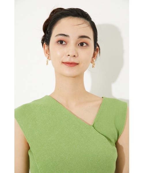rienda（リエンダ）の「アシンメトリーラップニットトップス（ニット/セーター・レディース・ライトグリーン/パープル/ブラック/ホワイト・FREE）」の14枚目の写真