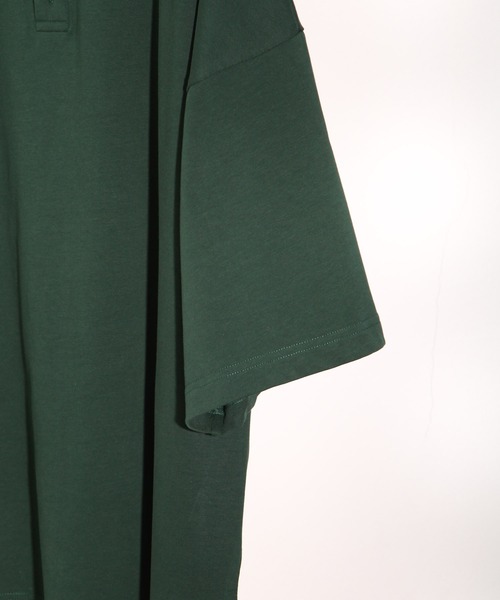 NILWAY（ニルウェイ）の「サイドリボンスリットオーバーサイズポロシャツ（ポロシャツ・メンズ・ブルー/ブラック/グリーン・MEDIUM/LARGE）」の9枚目の写真
