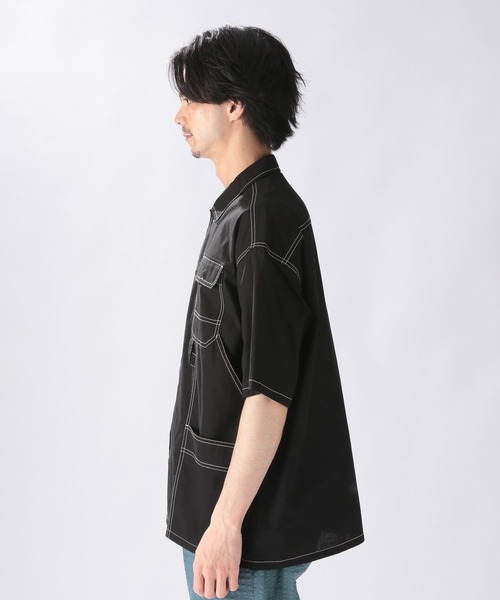 niko and...（ニコアンド）の「ペインターポケットシャツ（シャツ/ブラウス・メンズ・ブラック/ベージュ/オフホワイト/ブルー・MEDIUM/LARGE）」の7枚目の写真