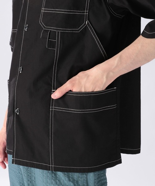 niko and...（ニコアンド）の「ペインターポケットシャツ（シャツ/ブラウス・メンズ・ブラック/ベージュ/オフホワイト/ブルー・MEDIUM/LARGE）」の12枚目の写真