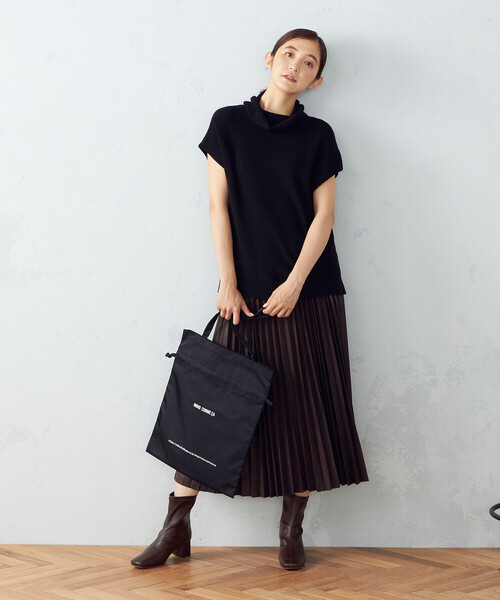 MONO　COMME CA（モノコムサ）の「2way　トートバッグ（トートバッグ・レディース・ブラック/ベージュ/ブラウン/サックスブルー/ピンク/ミント・FREE）」の19枚目の写真