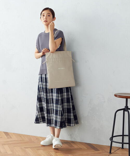 MONO　COMME CA（モノコムサ）の「2way　トートバッグ（トートバッグ・レディース・ブラック/ベージュ/ブラウン/サックスブルー/ピンク/ミント・FREE）」の13枚目の写真