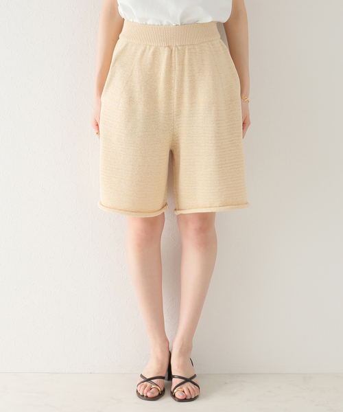 plage(プラージュ)の「【MISSING YOU ALREADY/ミッシングユーオールレディ】CTN KNIT ハーフパンツ(その他パンツ・レディース・ベージュ/キャメル・FREE)」の12枚目の写真