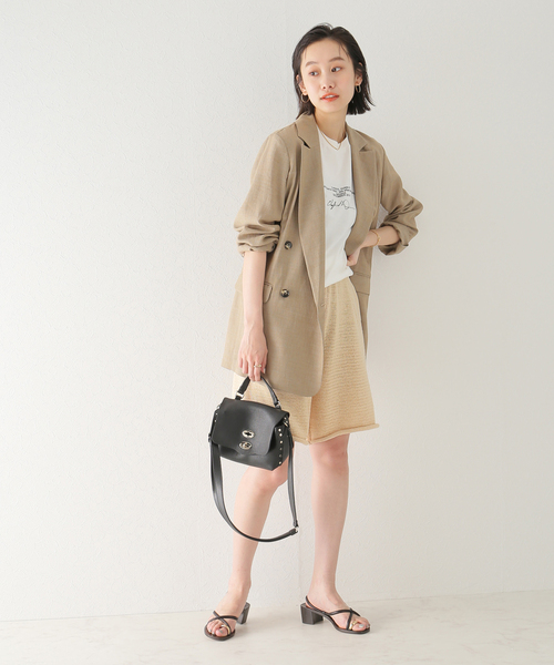 plage(プラージュ)の「【MISSING YOU ALREADY/ミッシングユーオールレディ】CTN KNIT ハーフパンツ(その他パンツ・レディース・ベージュ/キャメル・FREE)」の5枚目の写真