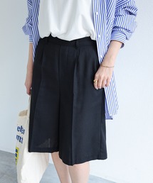 リネンブレンドショートパンツ