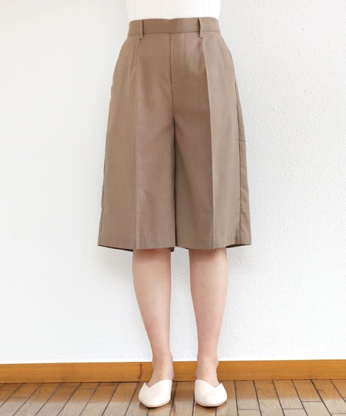 andme(アンドミー)の「リネンブレンドショートパンツ(その他パンツ・レディース・ブラック/グレイッシュベージュ/キナリ・M/L)」の14枚目の写真