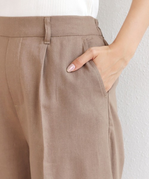 andme(アンドミー)の「リネンブレンドショートパンツ(その他パンツ・レディース・ブラック/グレイッシュベージュ/キナリ・M/L)」の17枚目の写真