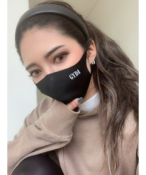 GYDA(ジェイダ)の「GYDA マスク(マスク・レディース・ブラック/グレー・FREE)」の2枚目の写真