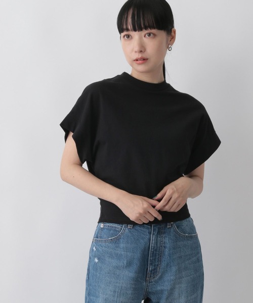 LOWRYS FARM(ローリーズファーム)の「ハイネックノースリーブ 123355(Tシャツ/カットソー・レディース・ホワイト/ブラック/グリーン・FREE)」の1枚目の写真