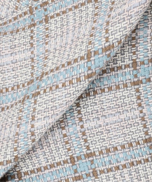 EDIFICE（エディフィス）の「【DEVEAUX / デヴォー】別注 バスケット チェック シャツ ブルゾン（ブルゾン・メンズ・グレー/ブラウン/グリーン/ブルー/レッド/ベージュ/イエロー・MEDIUM/LARGE）」の18枚目の写真