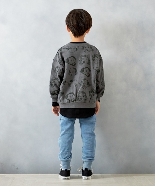 MAKE YOUR DAY（メイクユアデイ）の「ニットデニムラウンドパンツ■80～140cm（スウェットパンツ・キッズ・ブルー/ネイビー・80/90/100/110/120/130/140）」の9枚目の写真