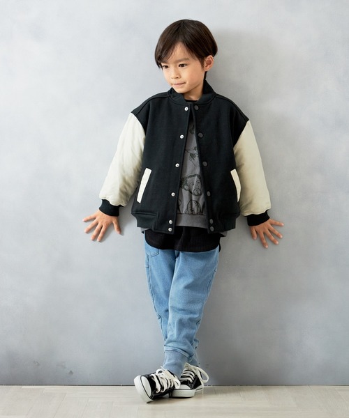 MAKE YOUR DAY（メイクユアデイ）の「ニットデニムラウンドパンツ■80～140cm（スウェットパンツ・キッズ・ブルー/ネイビー・80/90/100/110/120/130/140）」の7枚目の写真