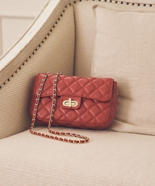 mysty woman（ミスティウーマン）の「レクタングルチェーンBAG 162199（ショルダーバッグ・レディース・ホワイト/ブラック/レッド/ピンク/ピンクベージュ/ミント/その他/ブルー系その他・FREE）」の7枚目の写真