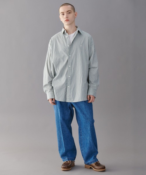 FARAH(ファーラー)の「FARAH | 2タックワイドテーパードデニムパンツ MEN(デニムパンツ・メンズ・ブルー/ネイビー・30/34/32)」の16枚目の写真