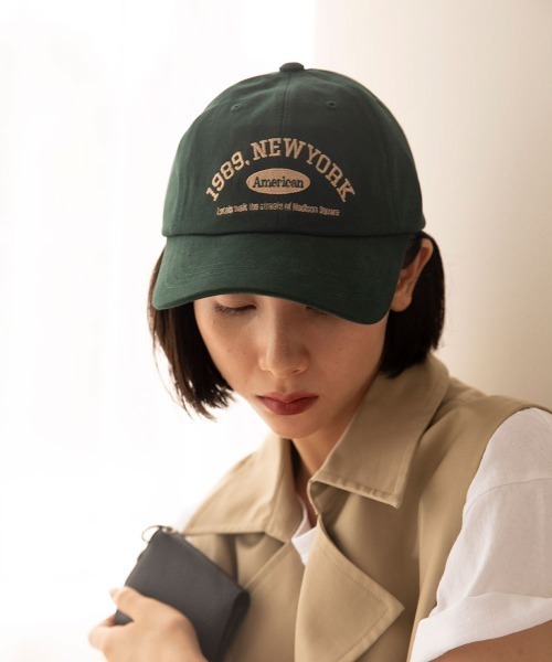 marjour（マージュール）の「1989 CAP（キャップ・レディース・グリーン/ネイビー・FREE）」の3枚目の写真