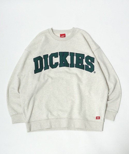 Dickies（ディッキーズ）の「Dickies（ディッキーズ）カレッジロゴ スウェットトップス/長袖 無地 プルオーバートレーナー/メンズ レディース（スウェット・メンズ・ホワイト/ダークグリーン/オートミール/ブラック/スミクロ/グリーン系その他/アッシュグレー/ネイビー・L/M/XL）」の6枚目の写真