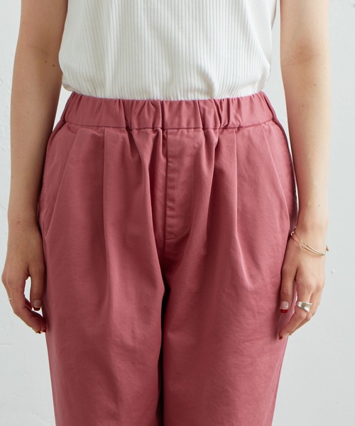 PUAL CE CIN（ピュアルセシン）の「テーパードチノパンツ（チノパンツ・レディース・マスタード/ピンク/ブラック・FREE）」の19枚目の写真