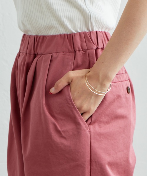 PUAL CE CIN（ピュアルセシン）の「テーパードチノパンツ（チノパンツ・レディース・マスタード/ピンク/ブラック・FREE）」の7枚目の写真