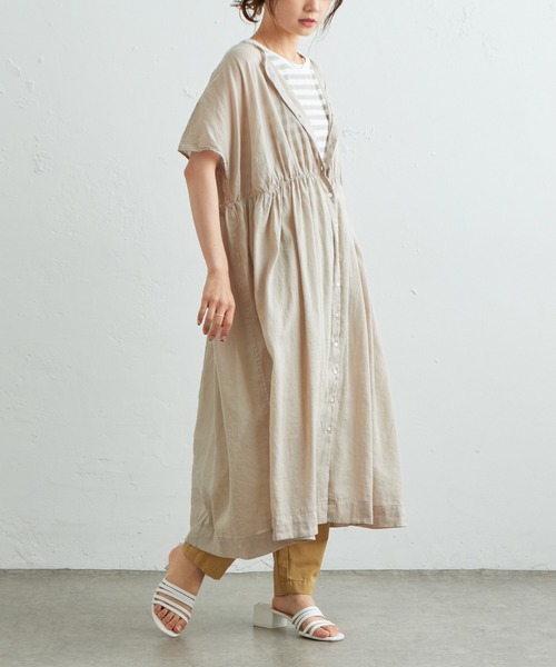 PUAL CE CIN（ピュアルセシン）の「テーパードチノパンツ（チノパンツ・レディース・マスタード/ピンク/ブラック・FREE）」の14枚目の写真