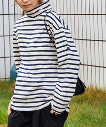 BORDER MOCKNECK / モックネックバスクボーダーシャツ