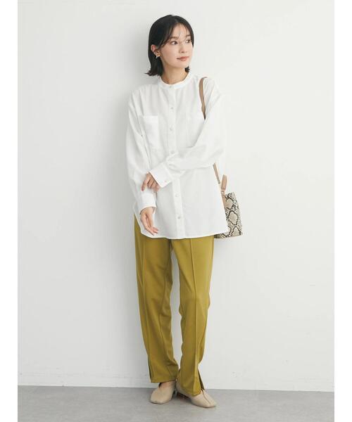 ELENCARE DUE(エレンカーレデュエ)の「・ELENCARE DUE イロイロボタンシャツチュニック(シャツ/ブラウス・レディース・ブラック/オフホワイト/アイボリー/ラベンダー・FREE)」の5枚目の写真