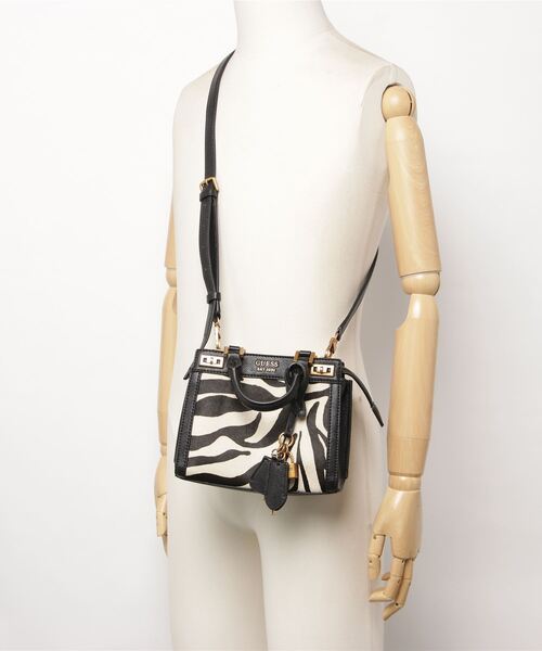 Guess（ゲス）の「KATEY Mini Satchel（ハンドバッグ・レディース・ゼブラ・ONE SIZE）」の17枚目の写真