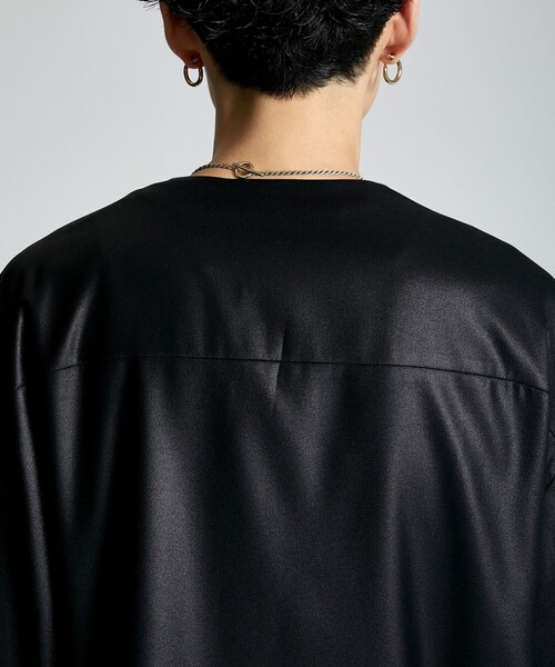 city（シティ）の「AMUNDSEN ノーカラーカーディガンジャケット（カーディガン/ボレロ・メンズ・ブラック・1/2/3）」の13枚目の写真
