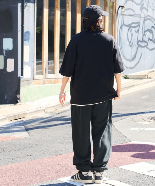 セール】ルーズシルエットカラースウェットパンツ（スウェット