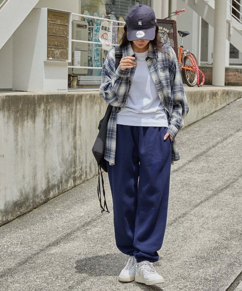 セール】ルーズシルエットカラースウェットパンツ（スウェット
