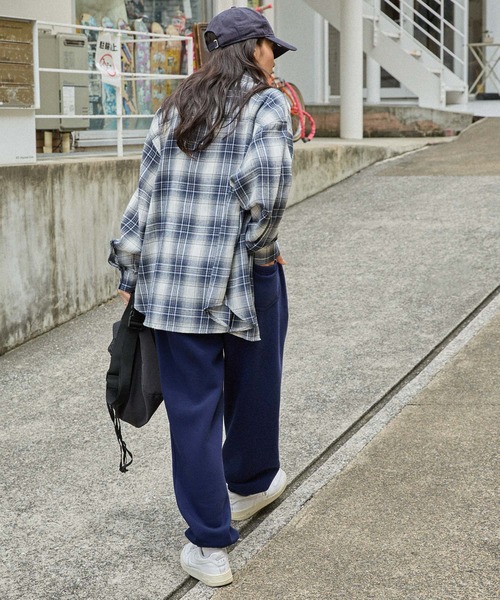 セール】ルーズシルエットカラースウェットパンツ（スウェット