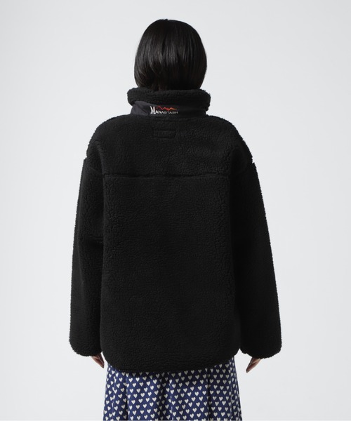 MANASTASH（マナスタッシュ）の「MANASTASH/マナスタッシュ　Ws SHERPA JACKET 　シェルパジャケット　ボア（ブルゾン・レディース・ブラック/モカ/ナチュラル/マルチ・MEDIUM）」の17枚目の写真