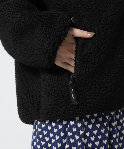 MANASTASH（マナスタッシュ）の「MANASTASH/マナスタッシュ　Ws SHERPA JACKET 　シェルパジャケット　ボア（ブルゾン・レディース・ブラック/モカ/ナチュラル/マルチ・MEDIUM）」の13枚目の写真