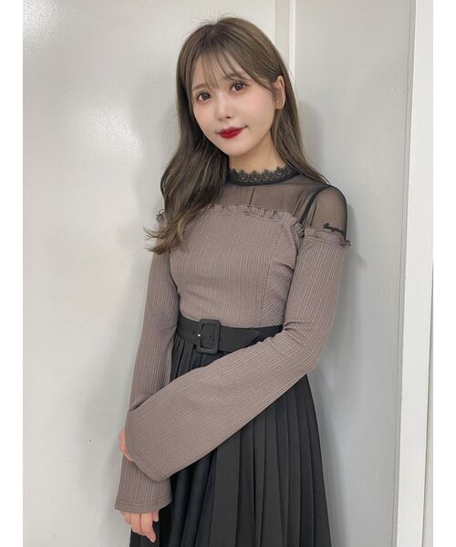 驚きの値段 EATME（イートミー）の「メッシュコンビリブTOP（Tシャツ トップス