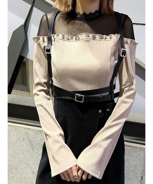 EATME（イートミー）の「メッシュコンビリブTOP（Tシャツ